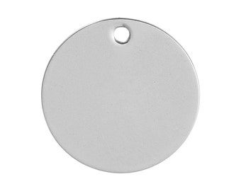 20mm stainless steel blanks, metal charm blanks, 10 stamping blanks