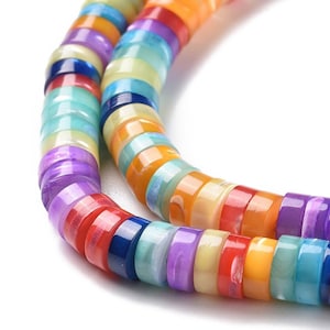 6mm Heishi Beads, Trochus Shell