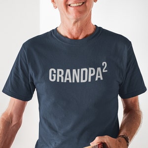 Papa Again. Baby Announcement to Grandpa. Soon to be Grandpa again. Custom Shirt for Second time Grandpa. Pregnancy announcement to Grandpa image 1