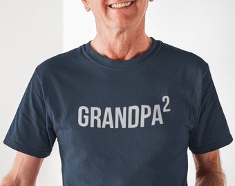 Papa Again. Baby Announcement to Grandpa. Soon to be Grandpa again. Custom Shirt for Second time Grandpa. Pregnancy announcement to Grandpa