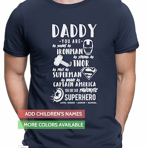 Mens Dad's Birthday Captain Dad Superhero T-Shirt Mens Dad's Birthday Captain Dad Superhero T-Shirt