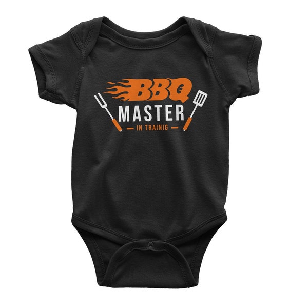 BBQ Master in training Child T-shirt | Matching Family Shirts Set | Father, Son, Daughter, Baby Grill Tees | Father's Day Birthday Gift