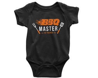 BBQ Master in training Child T-shirt | Matching Family Shirts Set | Father, Son, Daughter, Baby Grill Tees | Father's Day Birthday Gift