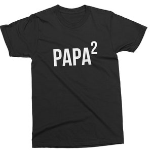 Papa Again. Baby Announcement to Grandpa. Soon to be Grandpa again. Custom Shirt for Second time Grandpa. Pregnancy announcement to Grandpa image 3