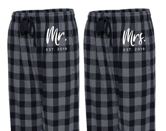 Lacrosse White and Black Flannel Pants Kleding Gender-neutrale kleding volwassenen Pyjamas & Badjassen Pyjama 