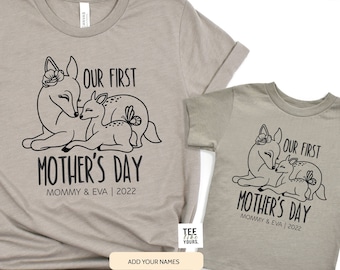 Deer Set: First Mother's Day Matching Mommy and Me Outfit