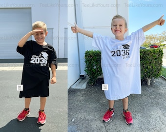 First day of school shirt, Kindergarten shirt, Class of  2035, 2036, 2037, 2038 etc, Custom Grow with me shirt, First Grade 2024, FRONT DB