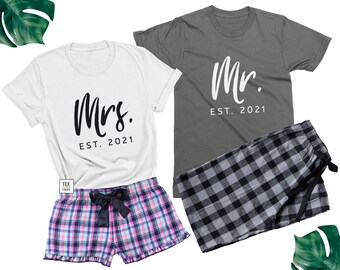Couple Pajamas Etsy