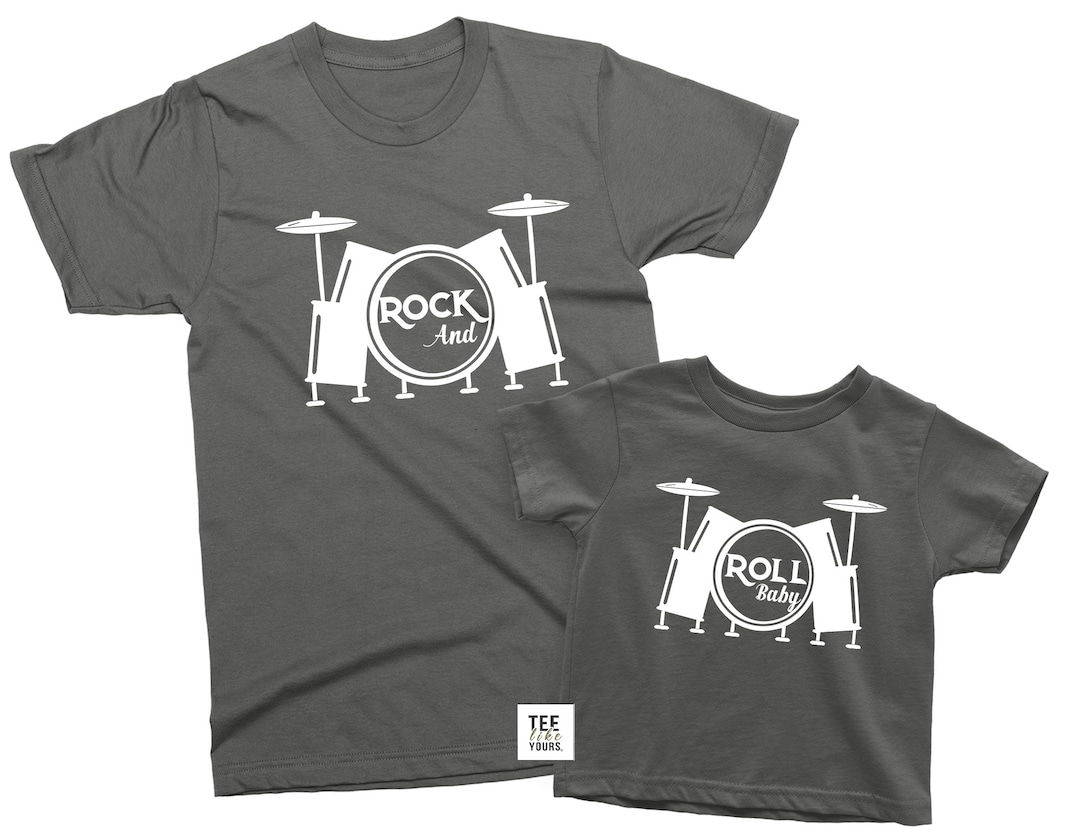 Camisetas familiares de rock and roll: camisetas de batería a juego para  padre e hijo México