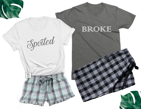 Spoiled - Spoiled And Broke Couples Wedding Engagement Tees Spoiled - Spoiled And Broke Couples Wedding Engagement Tees