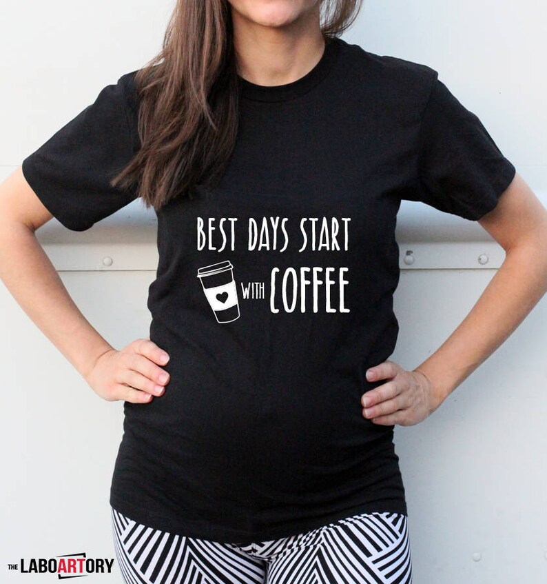 Best Days start with Coffee Cool Gift T-shirt for the best Coffee Lover Nice Gift for Your Coffee Lover Friend Best Gift Ever image 1