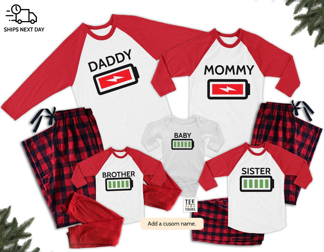 Mom, Dad, Baby Family Christmas Matching Outfit, Holiday Clothing