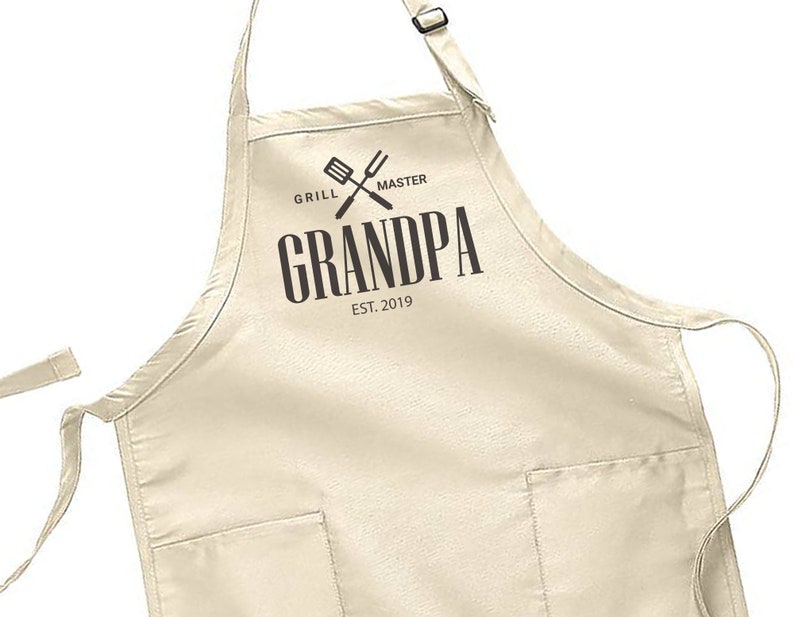 Grandpa Gifts Personalized Apron for Grandpa the Grill Etsy