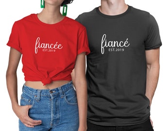 Fiancé & Fiancée - Couple Retreat T-shirts | Future Mr and Mrs | Husband to be Wife to be  | Christmas Engagement gift | Bride to be Gift