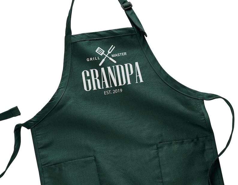 Grandpa Gifts Personalized Apron for Grandpa the Grill Etsy
