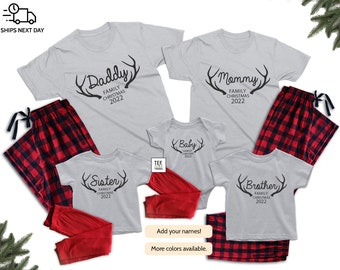 Matching Family Christmas Outfit, Holiday Outfit, Matching Family Shirts & Pants, Mama, Papa and Baby Christmas Set, Xmas Picture Clothing