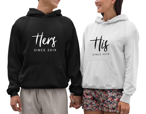 His Hers Hoodie, Matching Couple Hoodie, Couple Valentines Hoodie