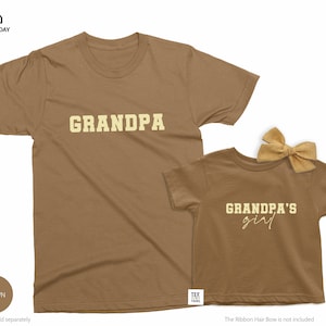 Grandpa & Grandpa's Girl. Father's Day gift for Grandpa. Girl grandpa gift. Grandpa's birthday gift. Grandpa and Baby girl shirt. New Papa