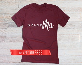 Grandma Shirt/ Best Grandma Ever T-Shirt/ Grandma Gift/ New grandparents gift/Grandma Baby Announcement/ Grandparent Shirt/ Pregnancy Reveal