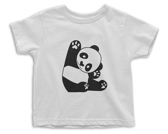 Panda Bear Cute Graphic T-shirt For Kids |  Funny Animal Shirt | Panda Bear Baby Girl One Piece | Panda Gift Party Outfit |Toddle Youth Size