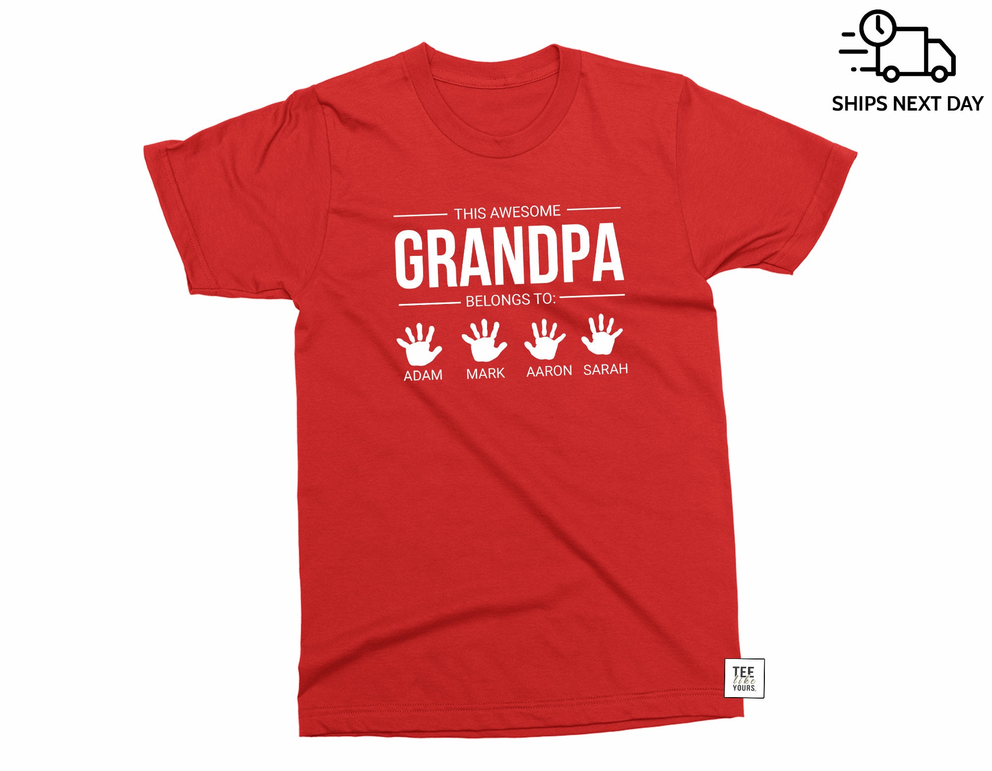Papa shirts for grandkids Clearance