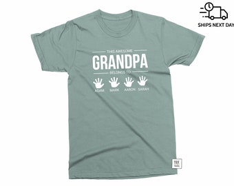 Personalised Father's Day Photo Shirt, Grandpa Shirt With