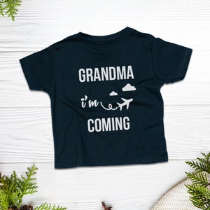 Grandma i'm coming Baby's First Grandma Visit Baby Bodysuit Grandpa i'm coming Baby's First Grandpa Visit Grandpa i'm coming image 3