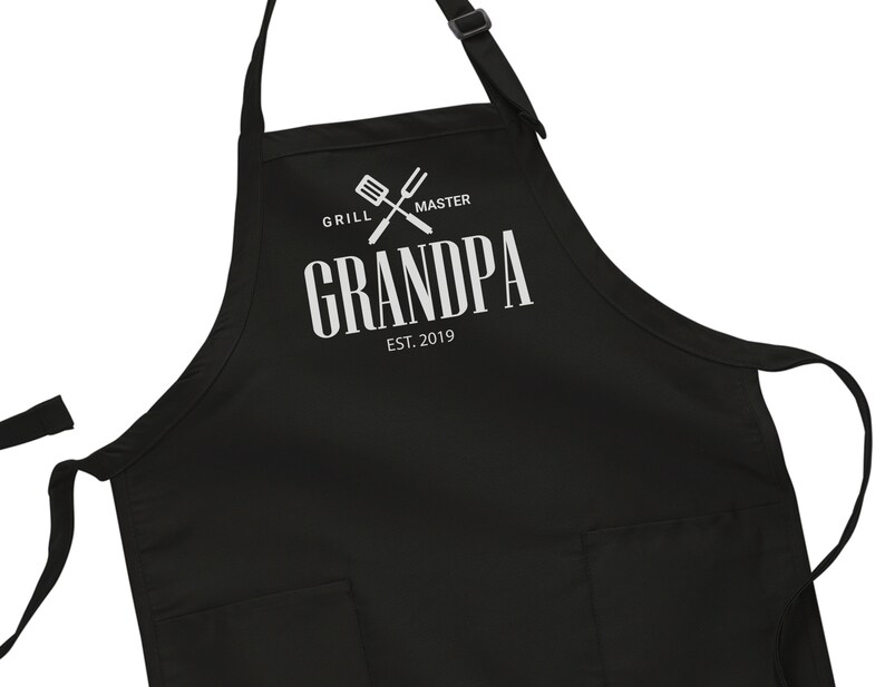 Grandpa Gifts Personalized Apron for Grandpa the Grill Etsy