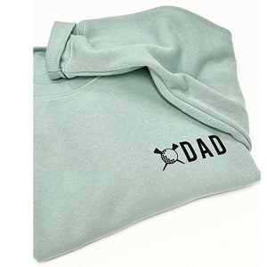 Dad and Rolling with my Dad, Matching father and son/daughter sweatshirts, Golf Dad Sweater. New Dad gift, Father's Day gift Sage Natural image 2