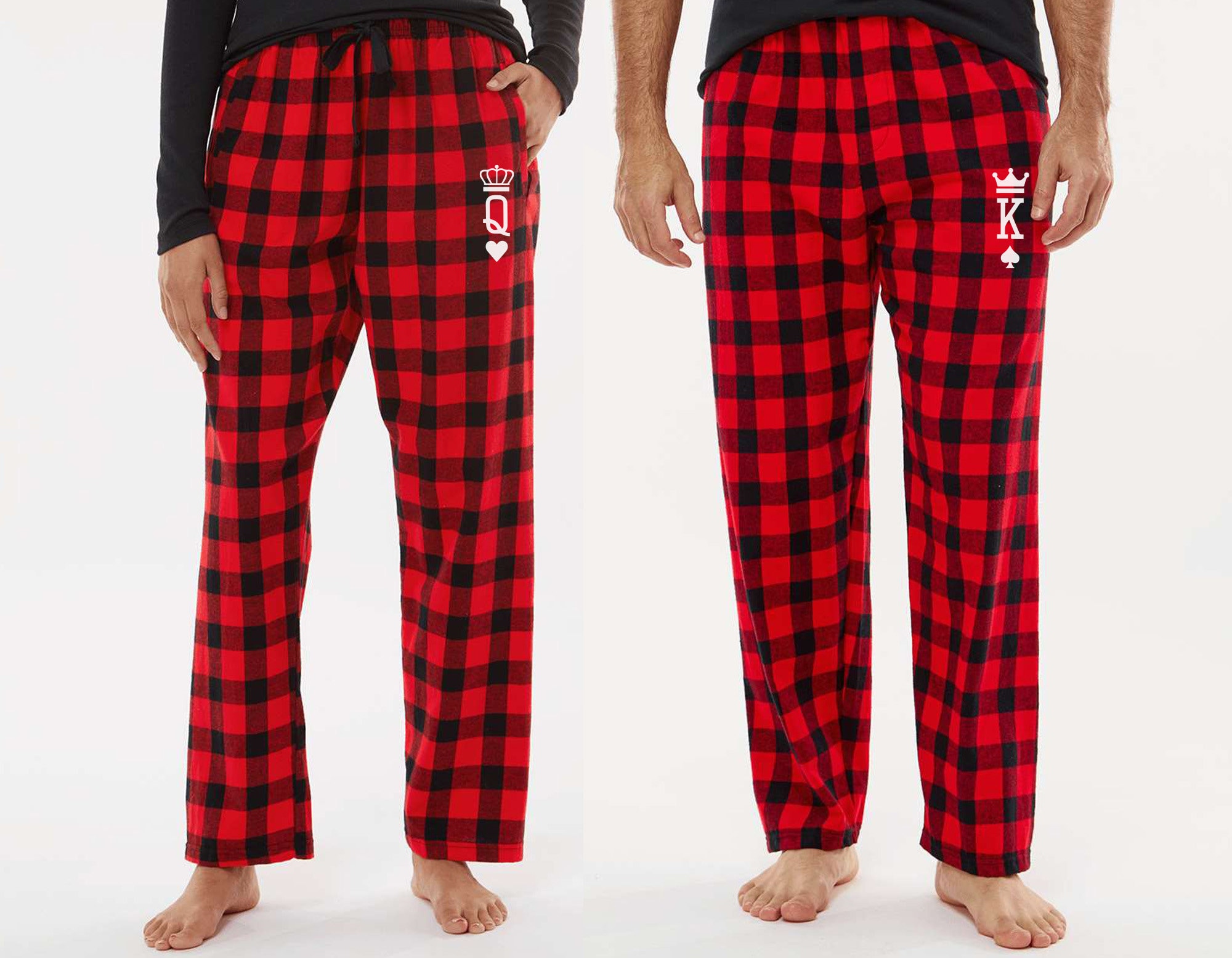 Monogrammed PJ Pants / Buffalo Plaid PJ Pants / Polka Dot PJ Pants / Family Christmas  Pajamas / Holiday Pj's 