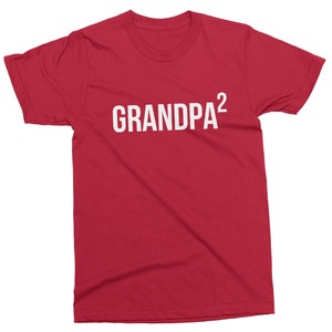 Papa Again. Baby Announcement to Grandpa. Soon to be Grandpa again. Custom Shirt for Second time Grandpa. Pregnancy announcement to Grandpa image 7