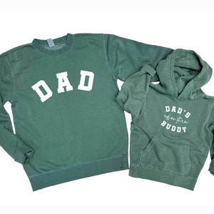 Dad & Dad&#39;s Adventure Buddy. Father and Son Sweatshirts, Father and Child sweater. Camping Sweaters. Father&#39;s Day gift. Dad Son Camp Gift