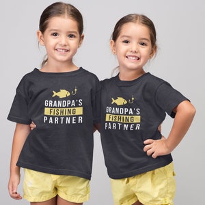 Grandpa and Grandpa's Fishing Partner. Matching t-shirts for Grandpa and grandson/granddaughter. Father's Day / Birthday gift for Grandpa image 7