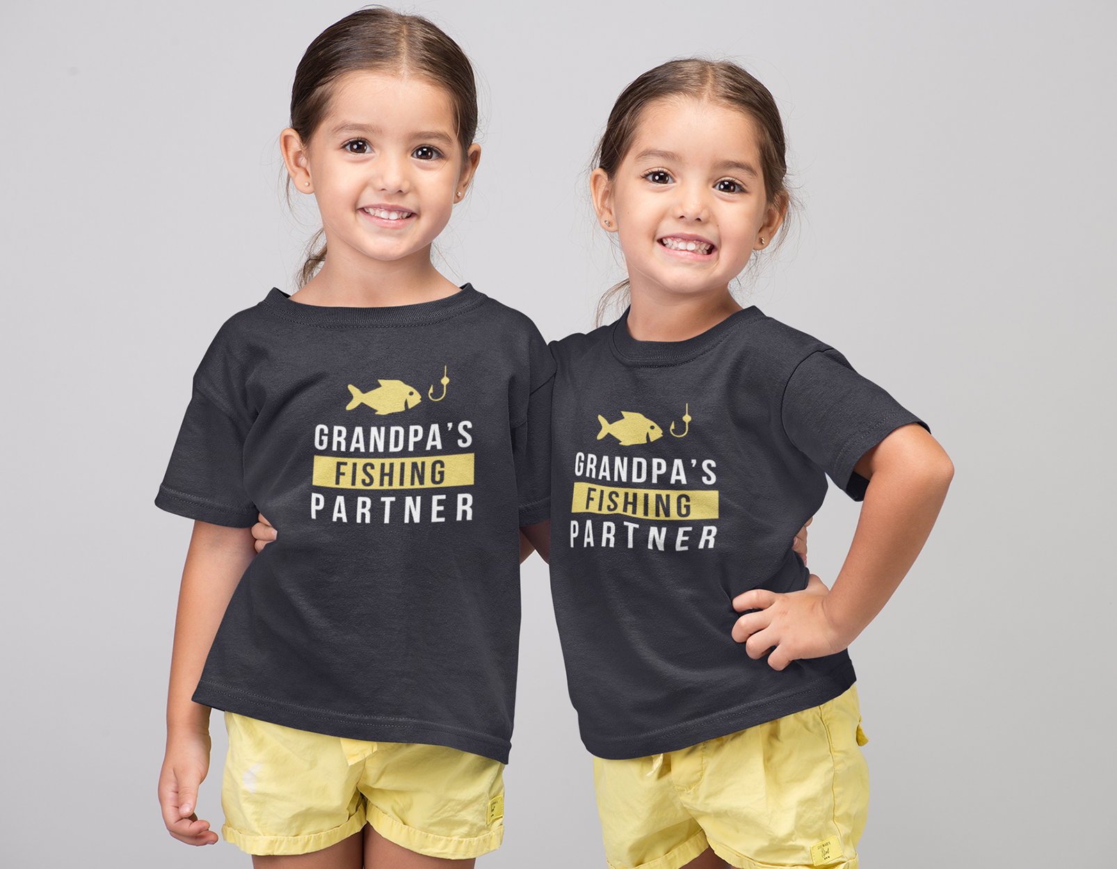 Grandpa and Grandpa's Fishing Partner. Matching T-shirts for Grandpa and  Grandson/granddaughter. Father's Day / Birthday Gift for Grandpa 