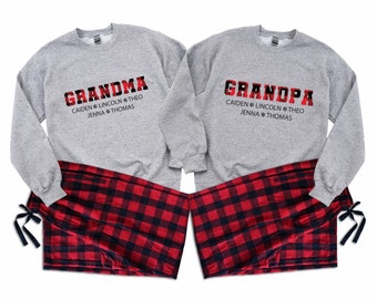 Grandma and granddaughter matching pajamas hotsell