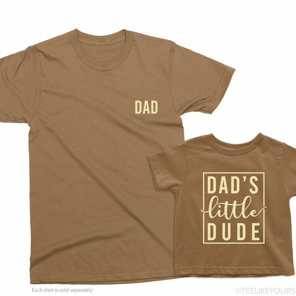 Dad & Dad's Little Dude. Father's Day gift for Dad. New dad shirt. Dad of Boys gift. Gift for Dad. Dad and Baby boy. New dad gift MG23