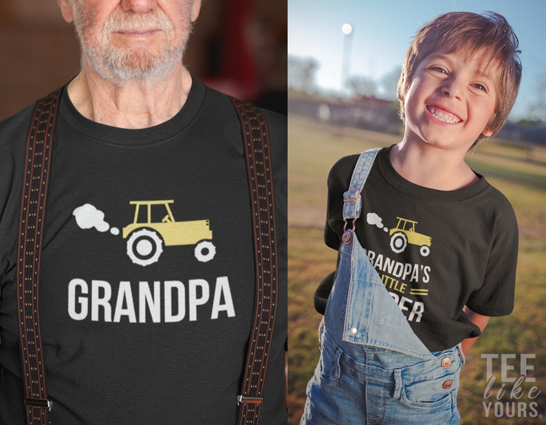 Grandpa and Grandpa's little helper. Matching T-Shirts for image 5
