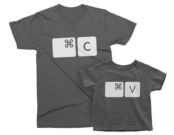 Copy Ctrl C & Paste Ctrl V T Shirt Family Gift Matching Set Copy Ctrl C & Paste Ctrl V T Shirt Family Gift Matching Set