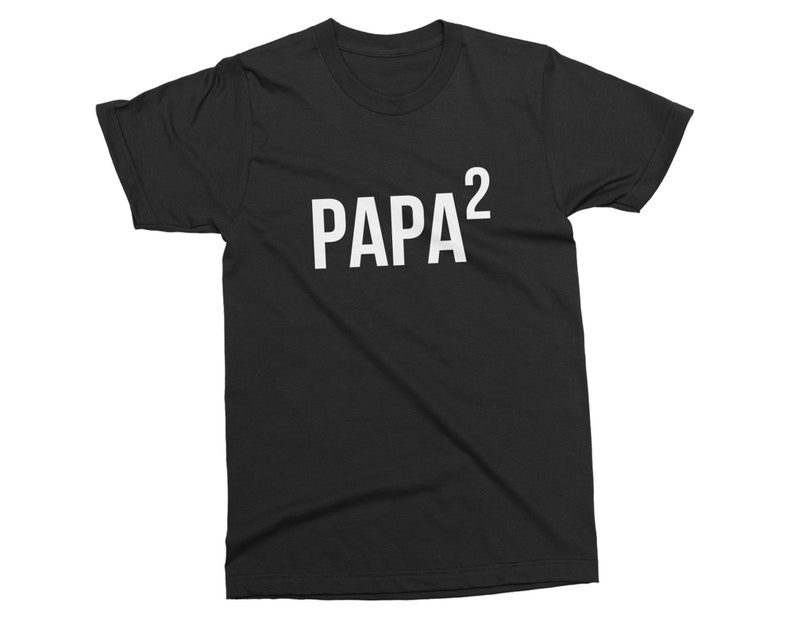 Papa Again. Baby Announcement to Grandpa. Soon to be Grandpa again. Custom Shirt for Second time Grandpa. Pregnancy announcement to Grandpa image 3
