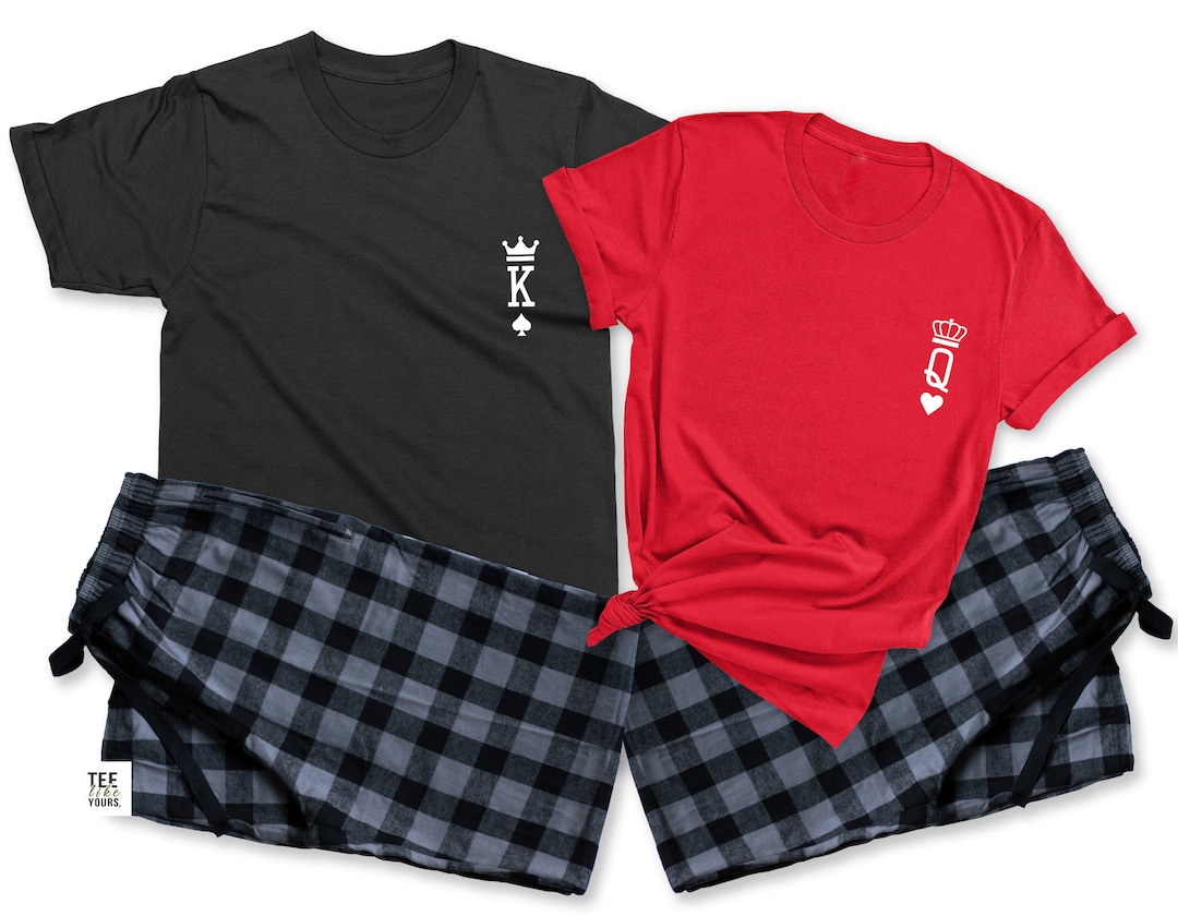 King and queen matching pajamas sale