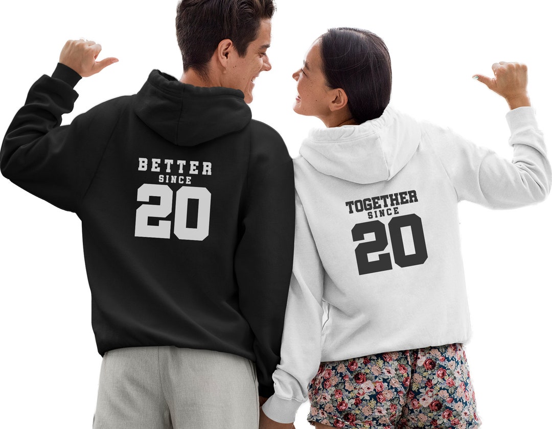 Better Together Since Matching Couple Hoodies Valentines Day Gift Husband Wife Anniversary Gift Girlfriend Boyfriend Valentine's Gift - Etsy Better Together Since Matching Couple Hoodies Valentines Day Gift Husband Wife Anniversary Gift Girlfriend Boyfriend Valentine's Gift - Etsy