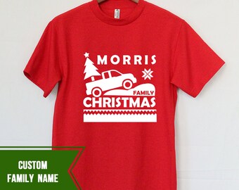 Familie Weihnachten 2016 - passen Sie Ihre Familie Weihnachten T-shirts mit Ihren Namen - beste Weihnachten Familie Geschenk Unisex T-Shirt