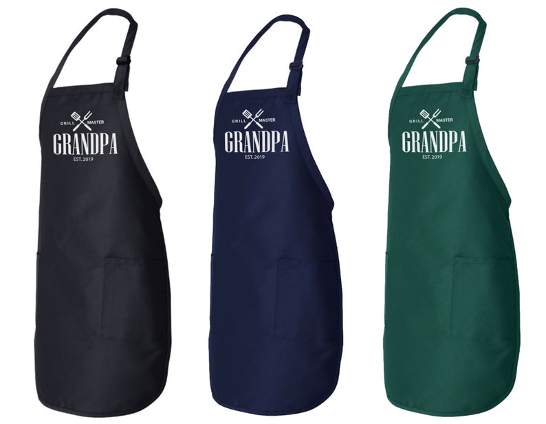 Grandpa Gifts Personalized Apron for Grandpa the Grill Etsy