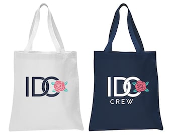 I Do Crew Cotton Canvas Tote Bag: Bachelorette Party Favor