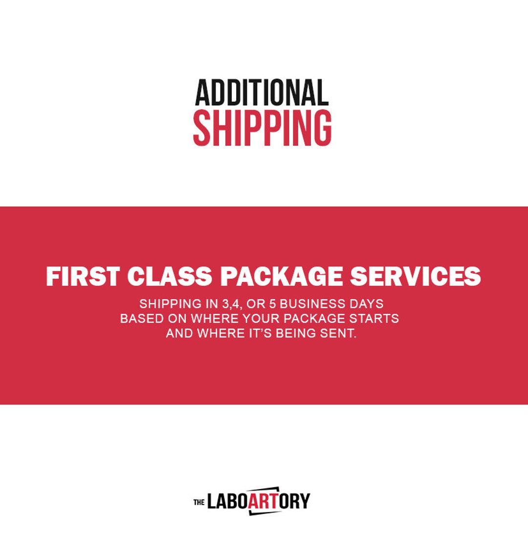 Additional Shipping First Class Package Services Etsy