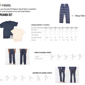 Nauty or Nice Matching Pajamas. Christmas Cruise ship pajamas. Shirts & Plaid Pants. Nautical Wedding pjs. Beach Honeymoon. NS25 image 4