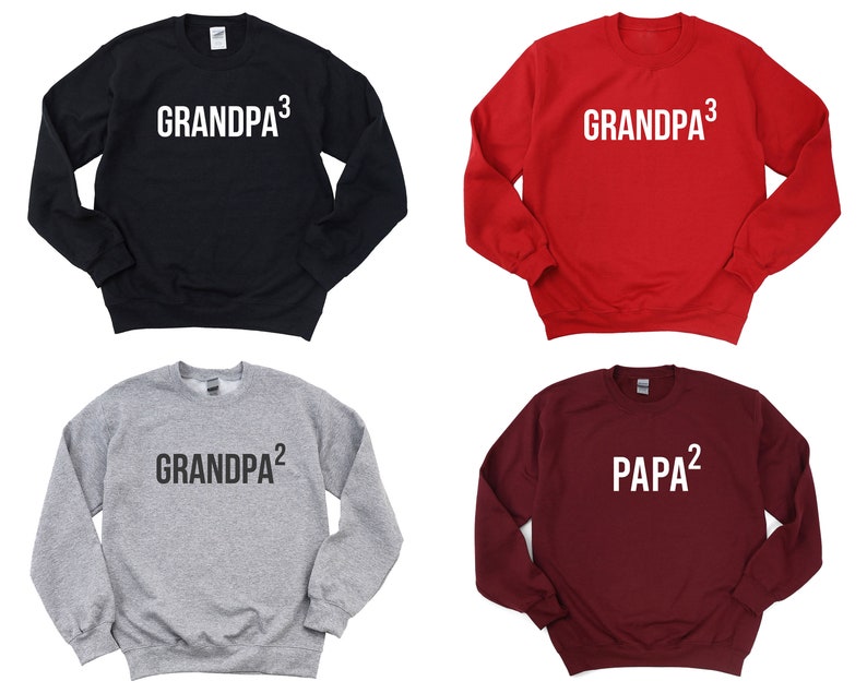 Papa Again. Baby Announcement to Grandpa. Soon to be Grandpa again. Custom Shirt for Second time Grandpa. Pregnancy announcement to Grandpa image 2
