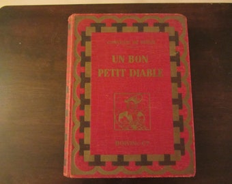 Bon Petit Diable by Comtesse Segur, 1931, Hardcover, Vintage, collectable, french language, children's book