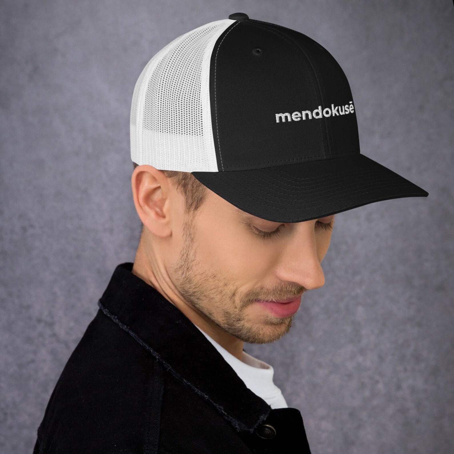 Mendokuse Trucker Cap Naruto Hat Anime Hat Gift For Etsy