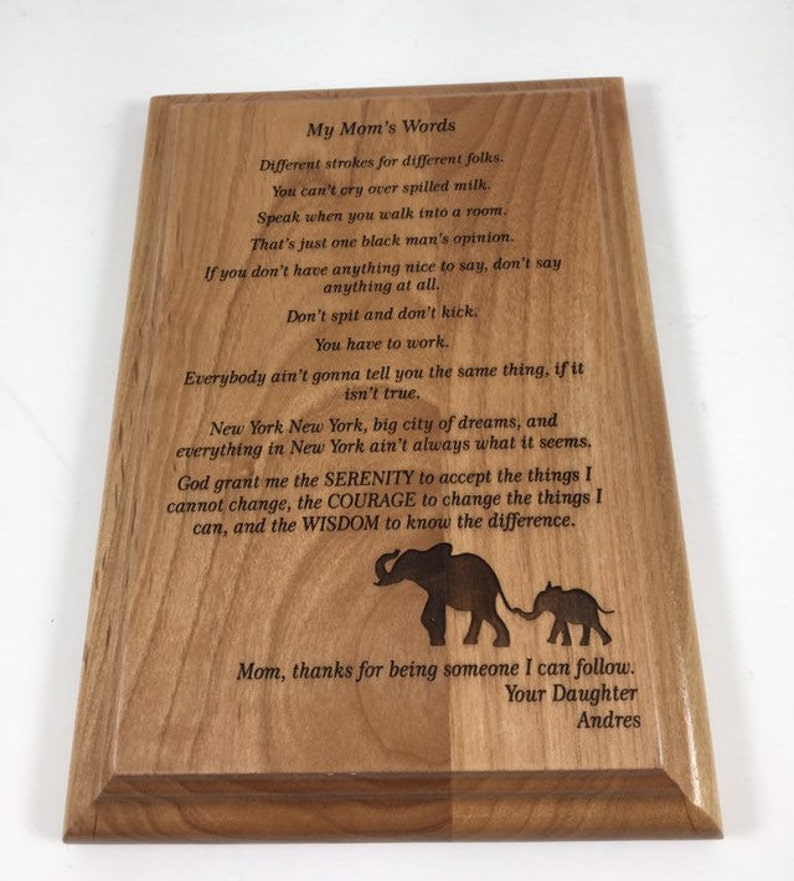 Customized Wood Plaque Engraved Plaque Personalized Wood Etsy
